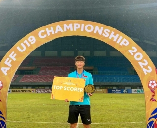 Tiền đạo U19 Việt Nam là Vua phá lưới giải Đông Nam Á