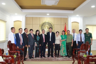 UBND tỉnh: Tiếp Hội Khmer - Việt Nam tại Campuchia