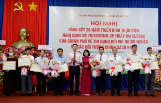 Huyện Dương Minh Châu: Tổng kết 20 năm triển khai thực hiện Nghị định 78/2002/NĐ-CP
