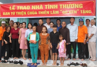 Trao tặng 2 nhà tình thương cho hộ nghèo tại xã Phước Vinh, huyện Châu Thành