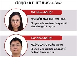 Vụ án 'Đưa hối lộ, nhận hối lộ' tại Cục Lãnh sự: Khởi tố, bắt tạm giam thêm 6 bị can