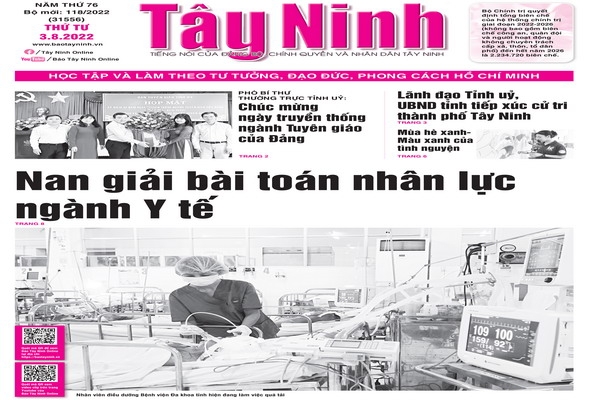 Điểm báo in Tây Ninh ngày 03.08.2022