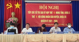 Ông Nguyễn Văn Hợp- Chủ tịch Ủy ban MTTQ Việt Nam tỉnh: Tiếp xúc cử tri thị trấn Dương Minh Châu và Xã Phan