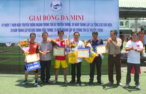 Đội Bưu điện Tây Ninh đoạt giải Nhất