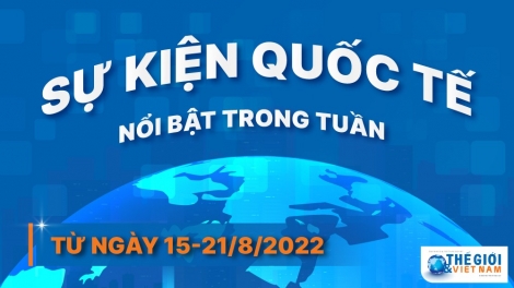 Dự kiến các sự kiện quốc tế nổi bật tuần từ ngày 15/8-21/8