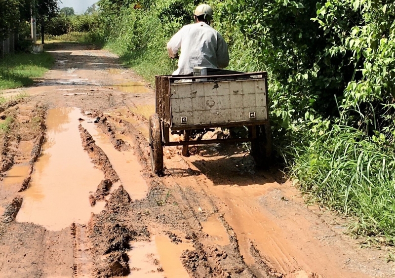 Hẻm 21, ấp Bình Hoà cần được sửa chữa