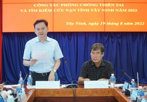 Kiểm tra công tác phòng, chống thiên tai trên địa bàn tỉnh Tây Ninh