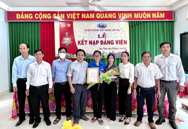 Châu Thành: 8 tháng đầu năm phát triển đảng viên đạt 79,74%