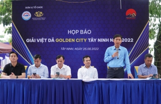 Họp báo Giải việt dã Golden City Tây Ninh năm 2022