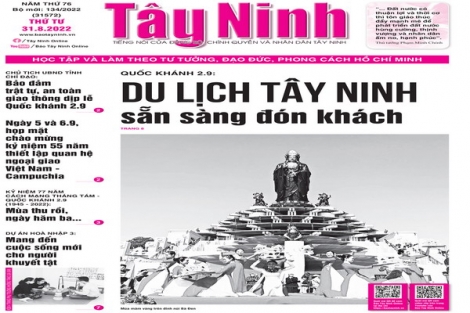 Điểm báo in Tây Ninh ngày 31.08.2022