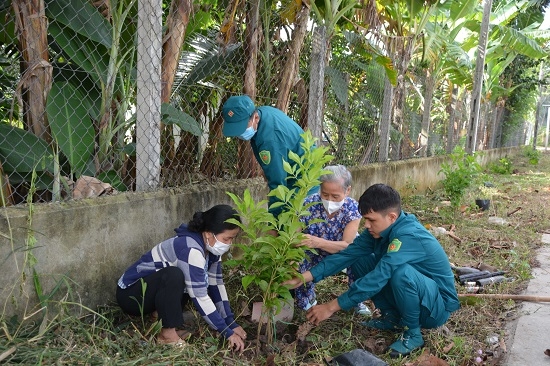 LLVT huyện Châu Thành: Chung sức xây dựng nông thôn mới