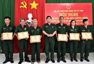 Hội CCB TP. Tây Ninh tổng kết Hội thi tìm hiểu truyền thống Hội Cựu chiến binh Việt Nam