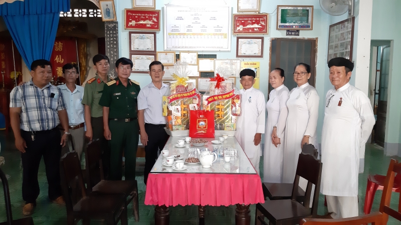 Lãnh đạo TP.Tây Ninh: Thăm, chúc mừng các cơ sở tôn giáo Cao Đài nhân dịp Đại lễ Hội yến Diêu Trì cung