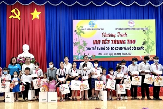 Hiệp hội Doanh nghiệp tỉnh: Tổ chức vui tết trung thu cho trẻ em mồ côi trên địa bàn huyện Châu Thành