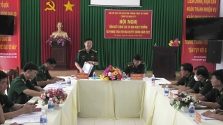 Cụm Thi đua số 1 thuộc BĐBP tỉnh Tây Ninh  tổng kết công tác thi đua khen thưởng năm 2022