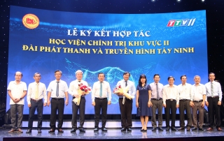 Học viện Chính trị khu vực II - Đài Phát thanh và Truyền hình Tây Ninh: Ký kết hợp tác tuyên truyền