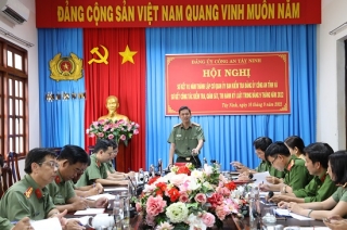 Đảng uỷ Công an Tây Ninh: Sơ kết 1 năm thành lập Cơ quan Uỷ ban Kiểm tra