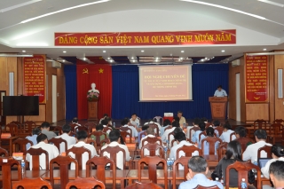 Huyện uỷ Tân Châu: Hội nghị chuyên đề "tự soi, tự sửa" sinh hoạt chính trị về xây dựng, chỉnh đốn Đảng, hệ thống chính trị