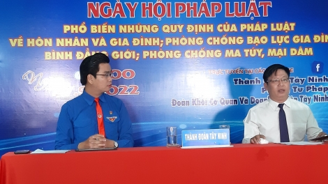 Thành phố Tây Ninh: Tổ chức diễn đàn trực tuyến Ngày hội pháp luật