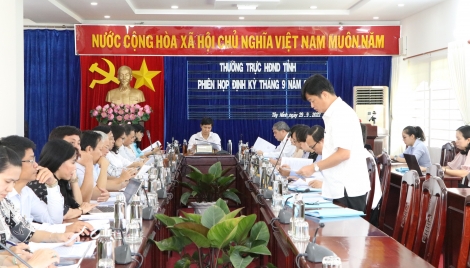 Thường trực HĐND tỉnh cho ý kiến các nội dung trình kỳ họp thứ 6