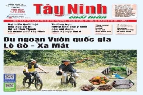 Điểm báo in Tây Ninh ngày 01.10.2022