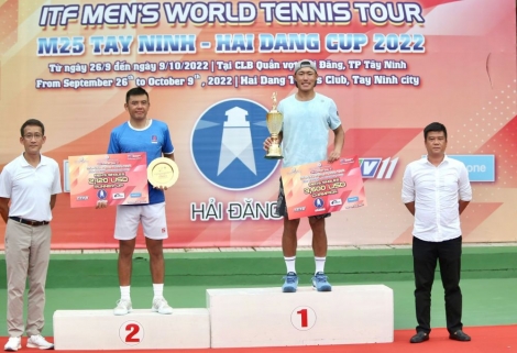Lý Hoàng Nam giành ngôi á quân Giải quần vợt M25 Tây Ninh–Hải Đăng Cup 2022