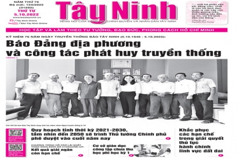 Điểm báo in Tây Ninh ngày 05.10.2022