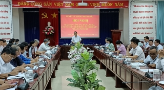 Huyện uỷ Dương Minh Châu: Giao ban công tác Đảng, MTTQ, các tổ chức chính trị - xã hội huyện 9 tháng năm 2022