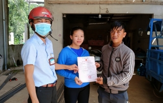 Xã Tân Hoà, huyện Tân Châu: Hỗ trợ trả kết quả giải quyết thủ tục hành chính tại nhà