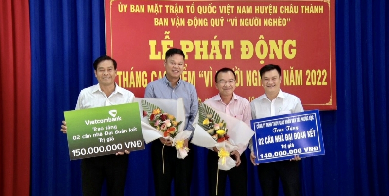 Châu Thành: Tổ chức Lễ phát động Tháng cao điểm “Vì người nghèo” năm 2022