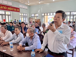 HĐND huyện Châu Thành: Tiếp xúc cử tri chuyên đề xây dựng nông thôn mới