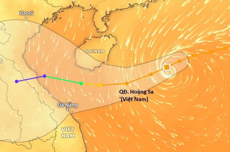 Bão số 6 - Nesat đang ở giai đoạn mạnh nhất