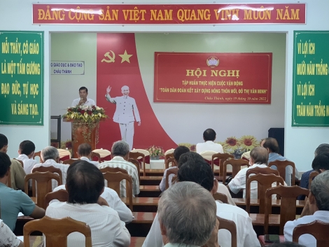 Tập huấn thực hiện cuộc vận động “Toàn dân đoàn kết xây dựng nông thôn mới, đô thị văn minh”