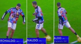 Ronaldo thất bại khi biểu diễn kỹ thuật của Antony