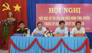Đại biều HĐND tỉnh, huyện: Tiếp xúc cử tri xã Tân Lập