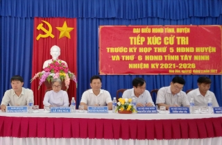 Phó Bí thư Tỉnh uỷ Nguyễn Mạnh Hùng: Tiếp xúc cử tri xã Bàu Đồn và Phước Đông, huyện Gò Dầu