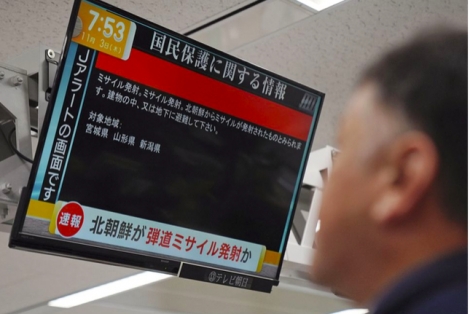 Triều Tiên lại bắn tên lửa đạn đạo, Nhật Bản yêu cầu dân trú ẩn