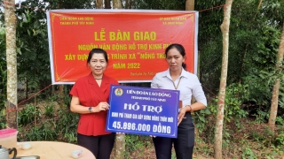 Thành phố Tây Ninh hỗ trợ kinh phí cho xã Bình Minh xây dựng nông thôn mới