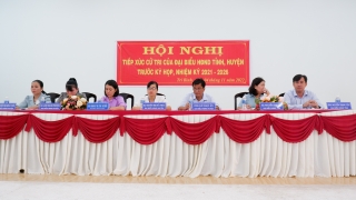 Đại biểu HĐND hai cấp tiếp xúc cử tri xã Trí Bình và thị trấn Châu Thành