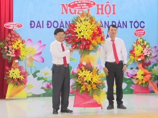 Chủ tịch UBMTTQ Việt Nam tỉnh dự Ngày hội Đại đoàn kết toàn dân tộc tại xã Lợi Thuận, huyện Bến Cầu