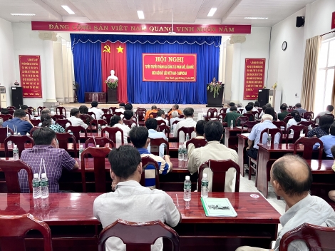 Châu Thành: Hội nghị tuyên truyền thành quả công tác phân giới, cắm mốc biên giới đất liền Việt Nam- Campuchia