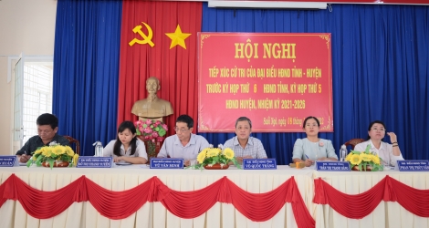 Đại biểu HĐND tỉnh, huyện tiếp xúc cử tri xã Suối Ngô, huyện Tân Châu