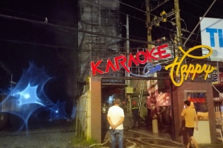 Thị xã Trảng Bàng: Cháy bảng hiệu một điểm karaoke