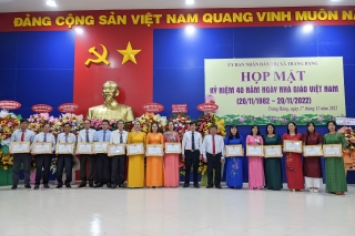 Thị xã Trảng Bàng: Họp mặt kỷ niệm 40 năm Ngày Nhà giáo Việt Nam