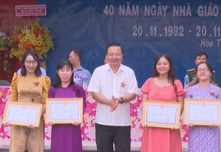 Hoà Thành: Các điểm trường họp mặt kỷ niệm 40 năm Ngày Nhà giáo Việt Nam