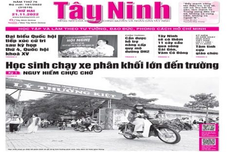 Điểm báo in Tây Ninh ngày 21.11.2022