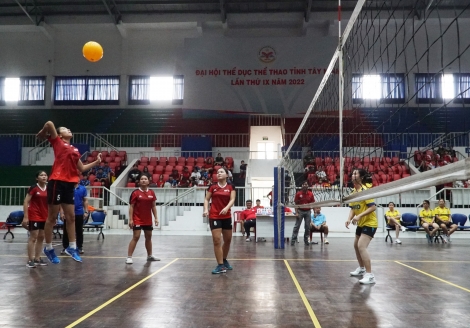 Khai mạc giải bóng chuyền hơi tỉnh Tây Ninh năm 2022