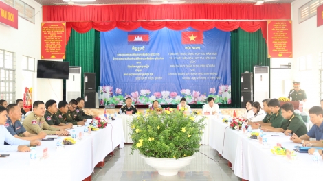 Ban CHQS huyện Gò Dầu: Tổng kết hoạt động hợp tác quốc phòng năm 2022