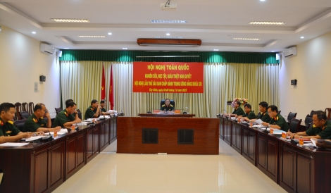 Đảng ủy Bộ CHQS tỉnh: Nghiên cứu, học tập, quán triệt Nghị quyết Hội nghị lần thứ sáu Ban Chấp hành Trung ương Đảng khóa XIII