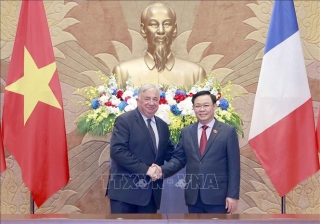 Chủ tịch Thượng viện CH Pháp kết thúc tốt đẹp chuyến thăm chính thức Việt Nam